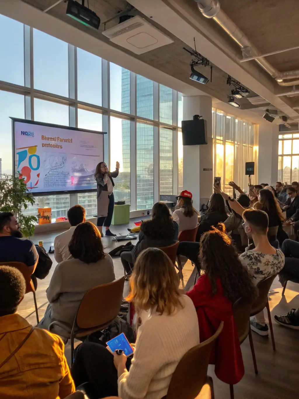 A group of employees participating in a workplace safety training session, highlighting AIST 83's commitment to prevention.